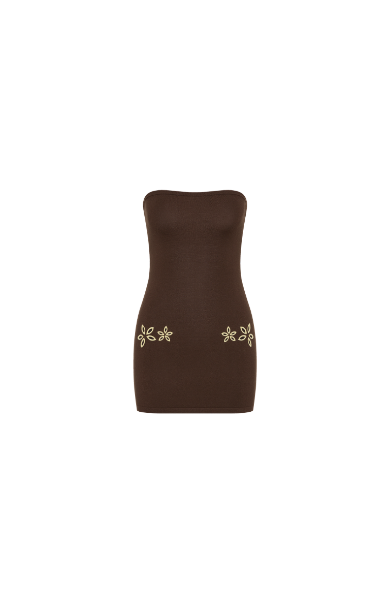 Pre-order Lily Mini Dress - Cocoa