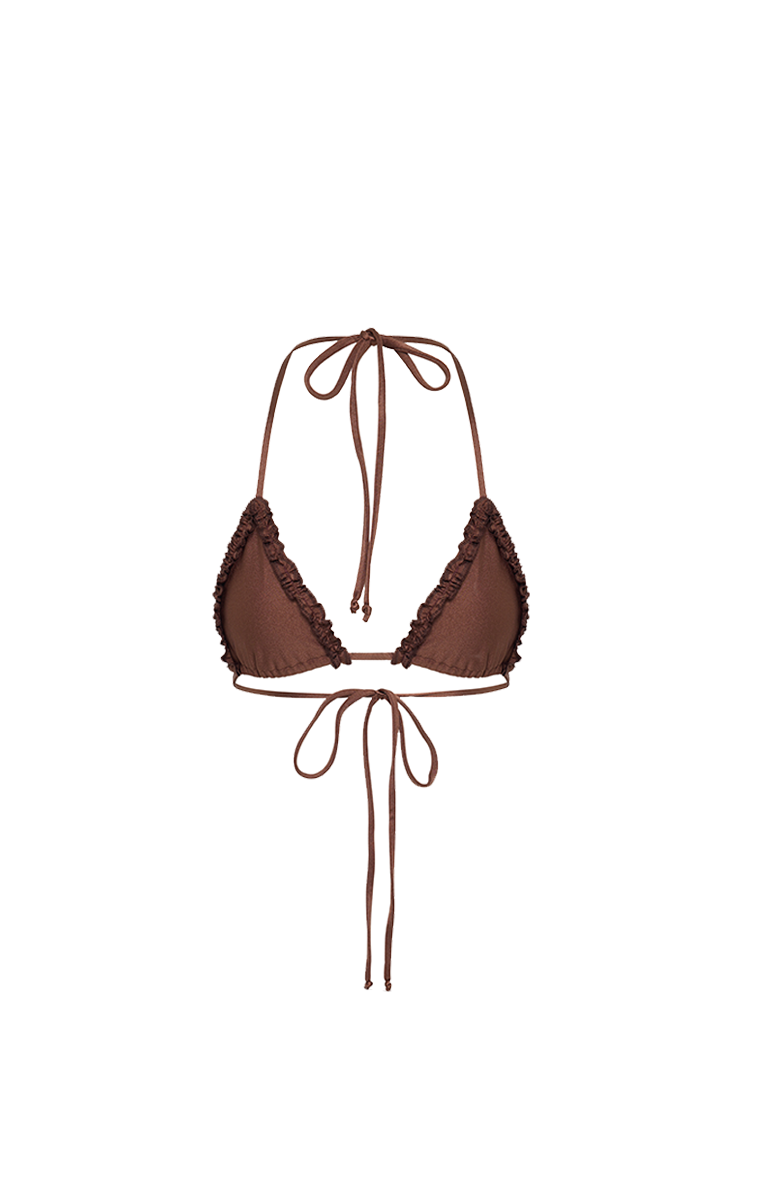 Leia Bikini Top - Cocoa